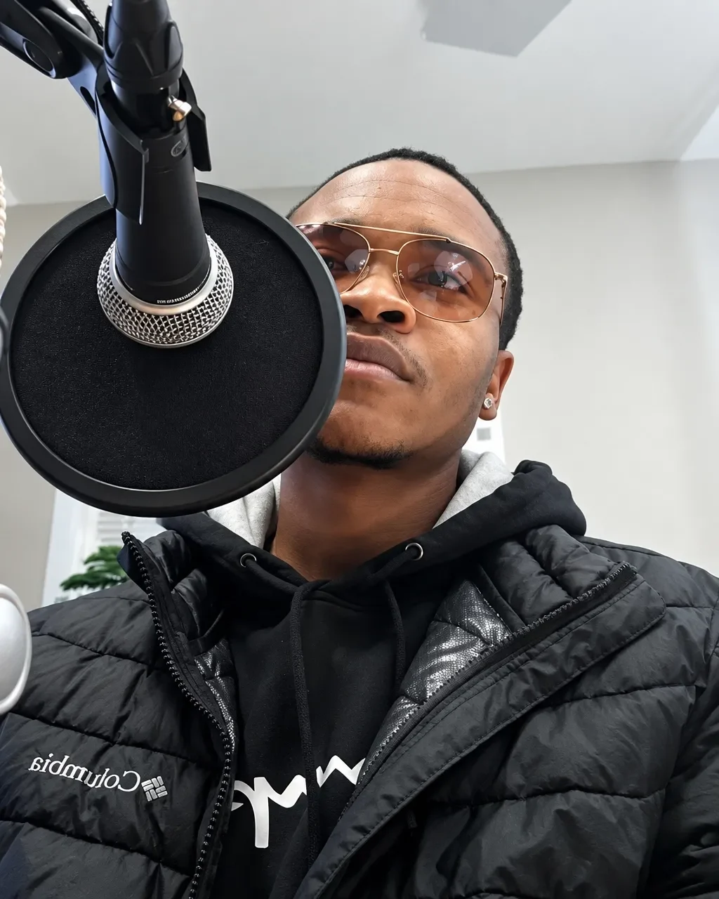 Kid Jay in a recording setup